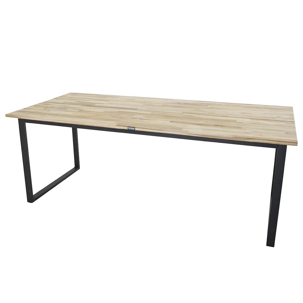 Venture Design, Cirebon Matbord 90x200 cm svart/teak