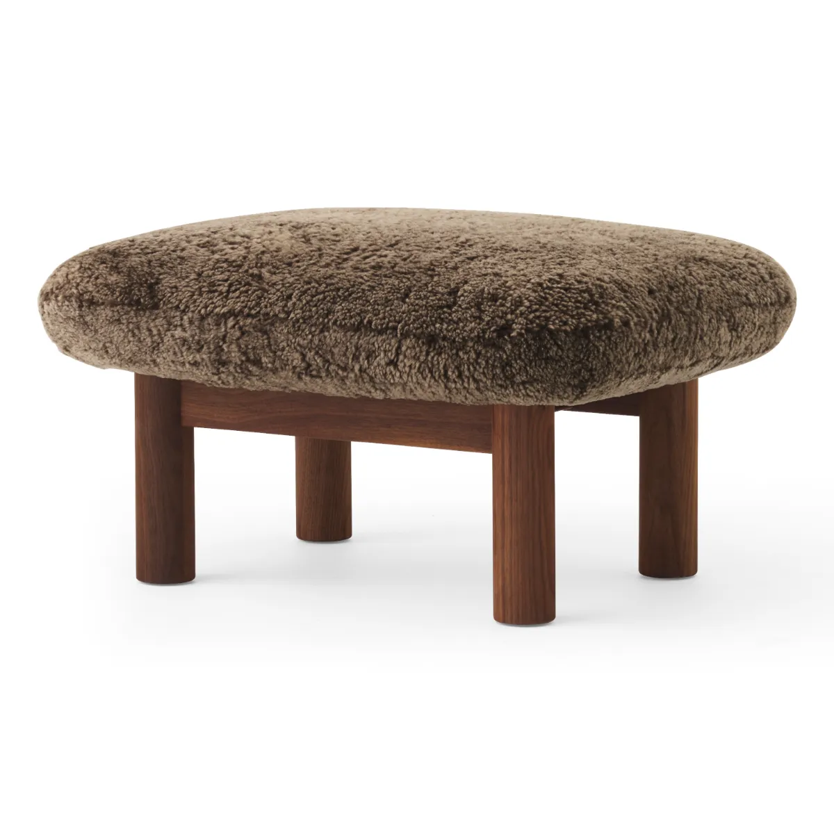 Brasilia pall massiv valnöt, Sheepskin Nevotex Root