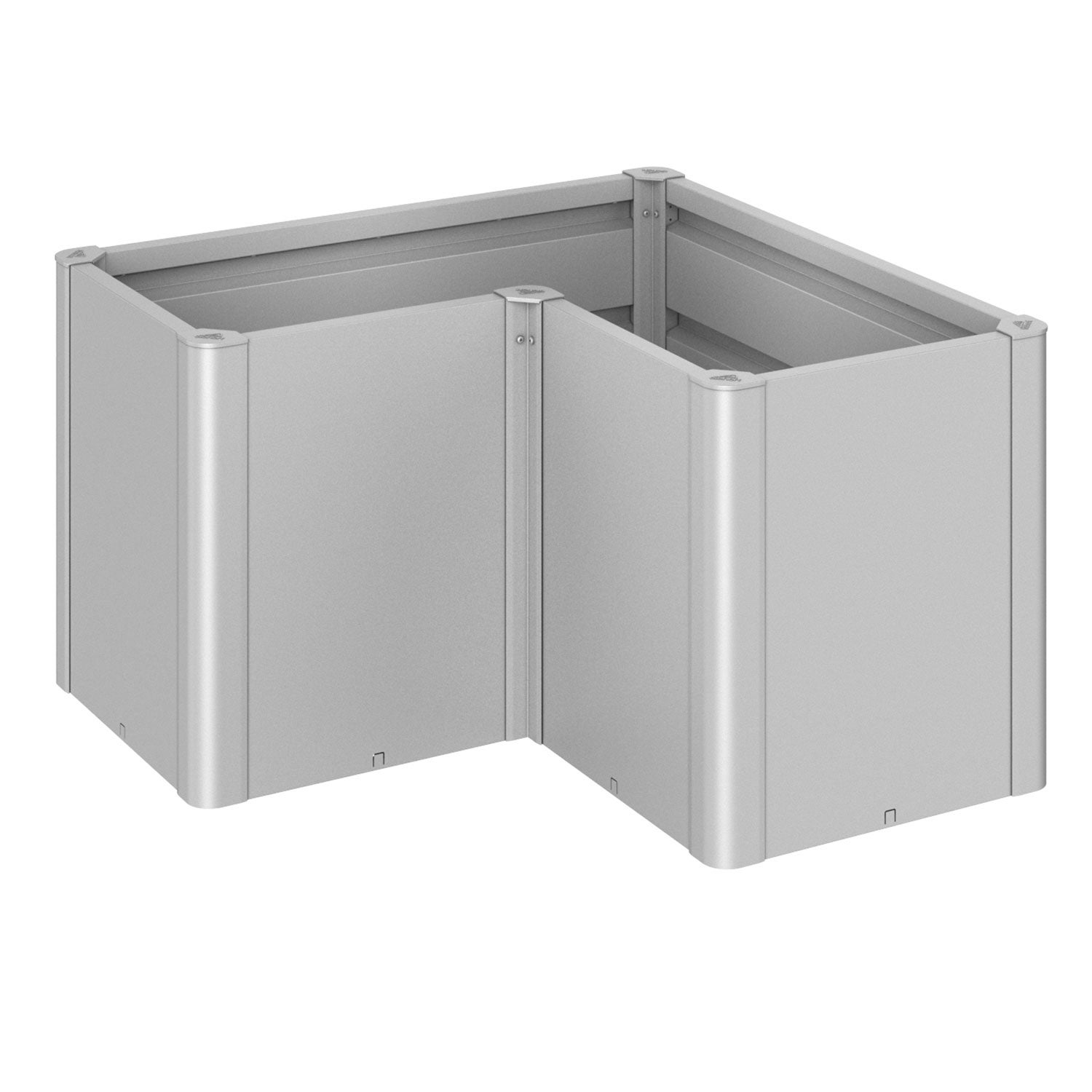 Belvedere planteringsbädd midi storlek l100 metallic silver