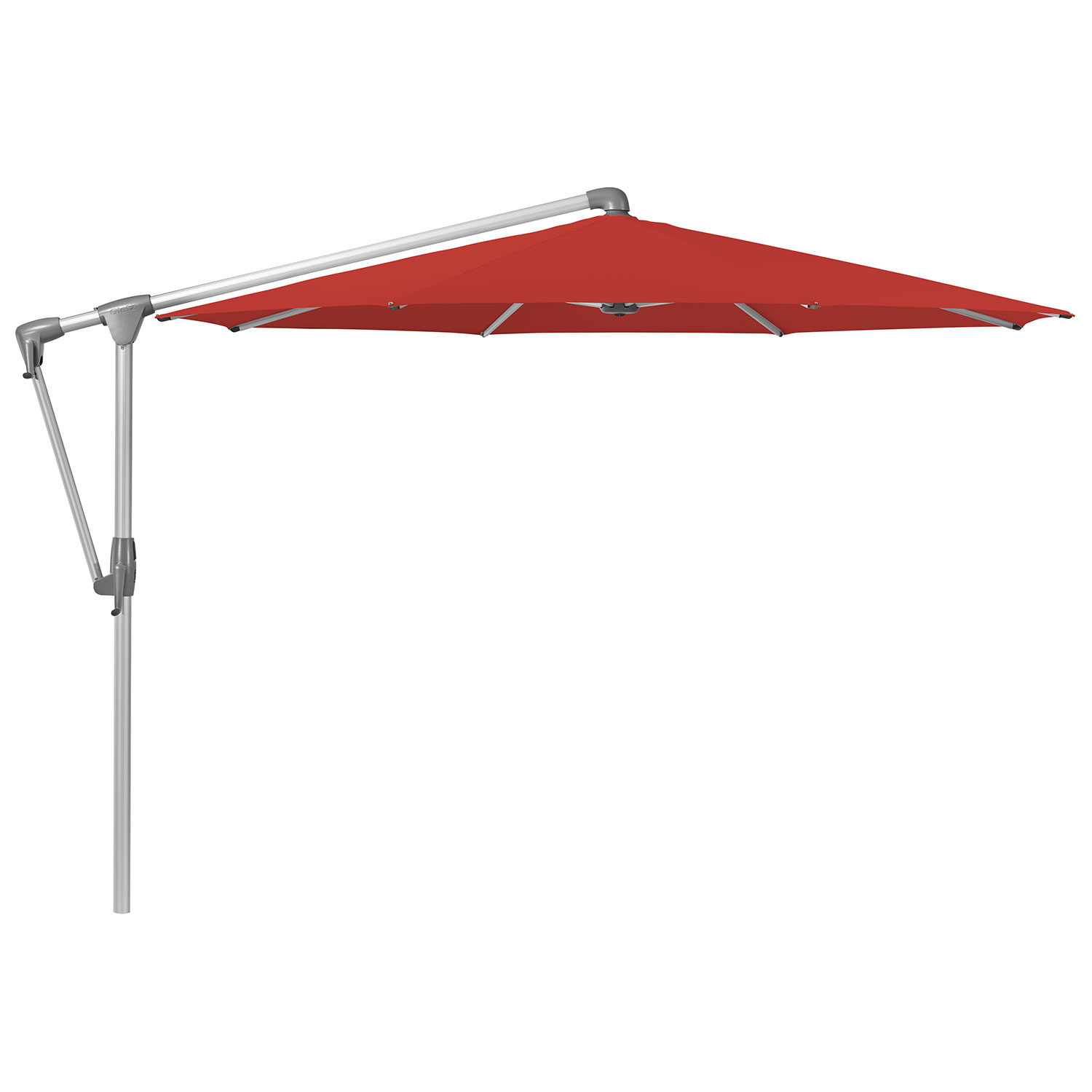 Glatz Sunwing Casa frihängande parasoll 300 cm kat.4 anodizerad alu / 403 carmine