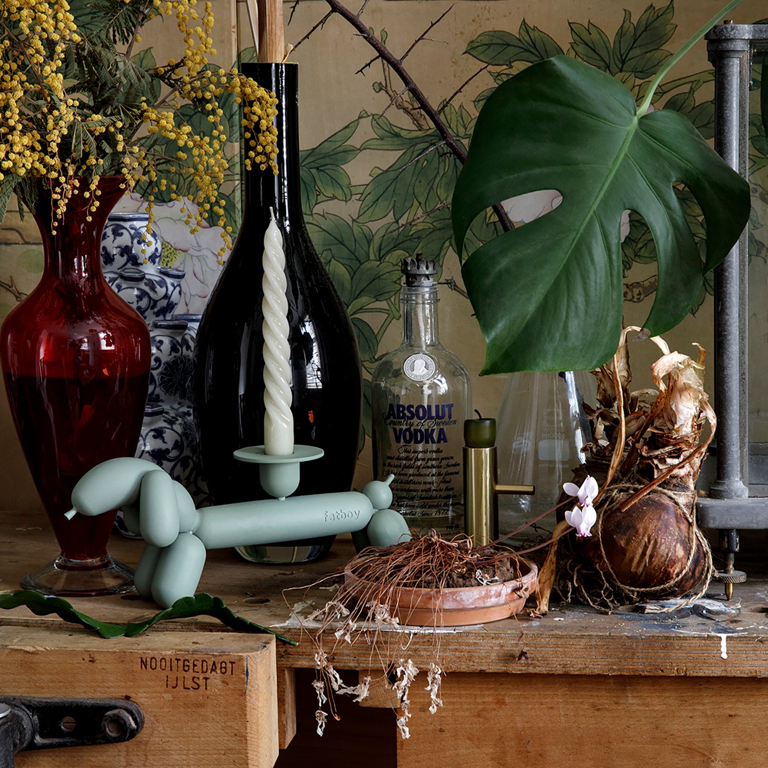 Can-dog ljusstake white 