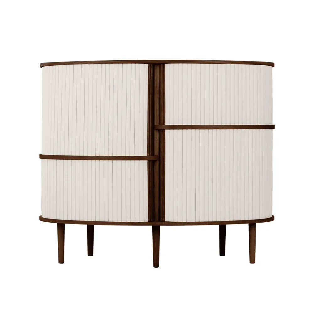 Audacious Highboard Skåp Mörk Ek/White Sands