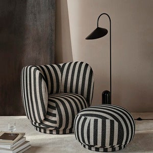Rico Lounge Fåtölj Louisiana - Sand/Black