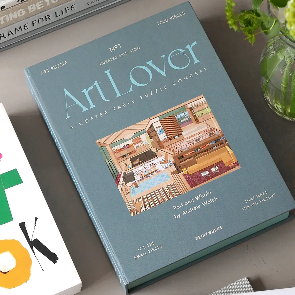 Alternativ bild 1 för Printworks - Art Lover Book pussel part and whole 1000