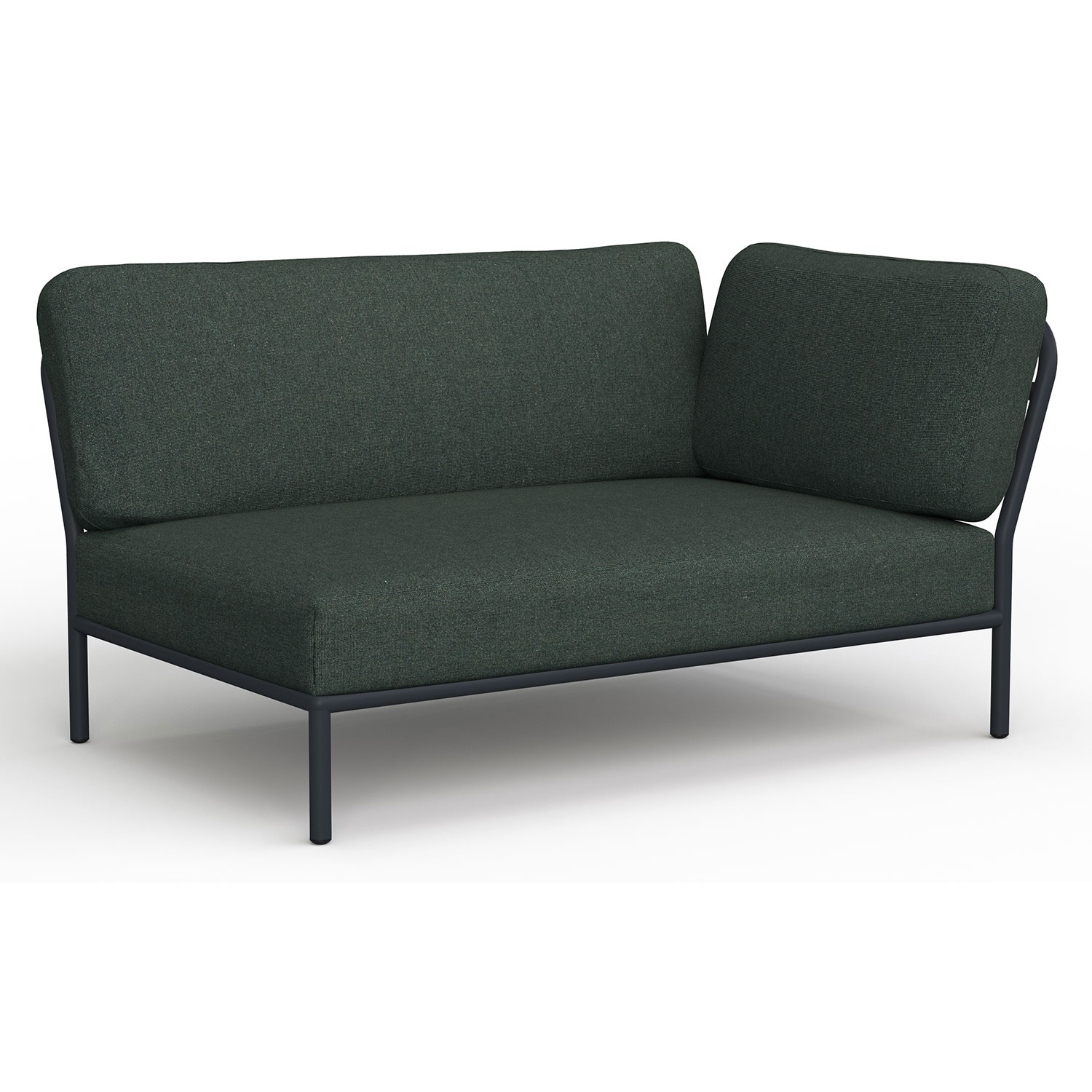 Houe Level lounge sofa alpine heritage right corner aluminium