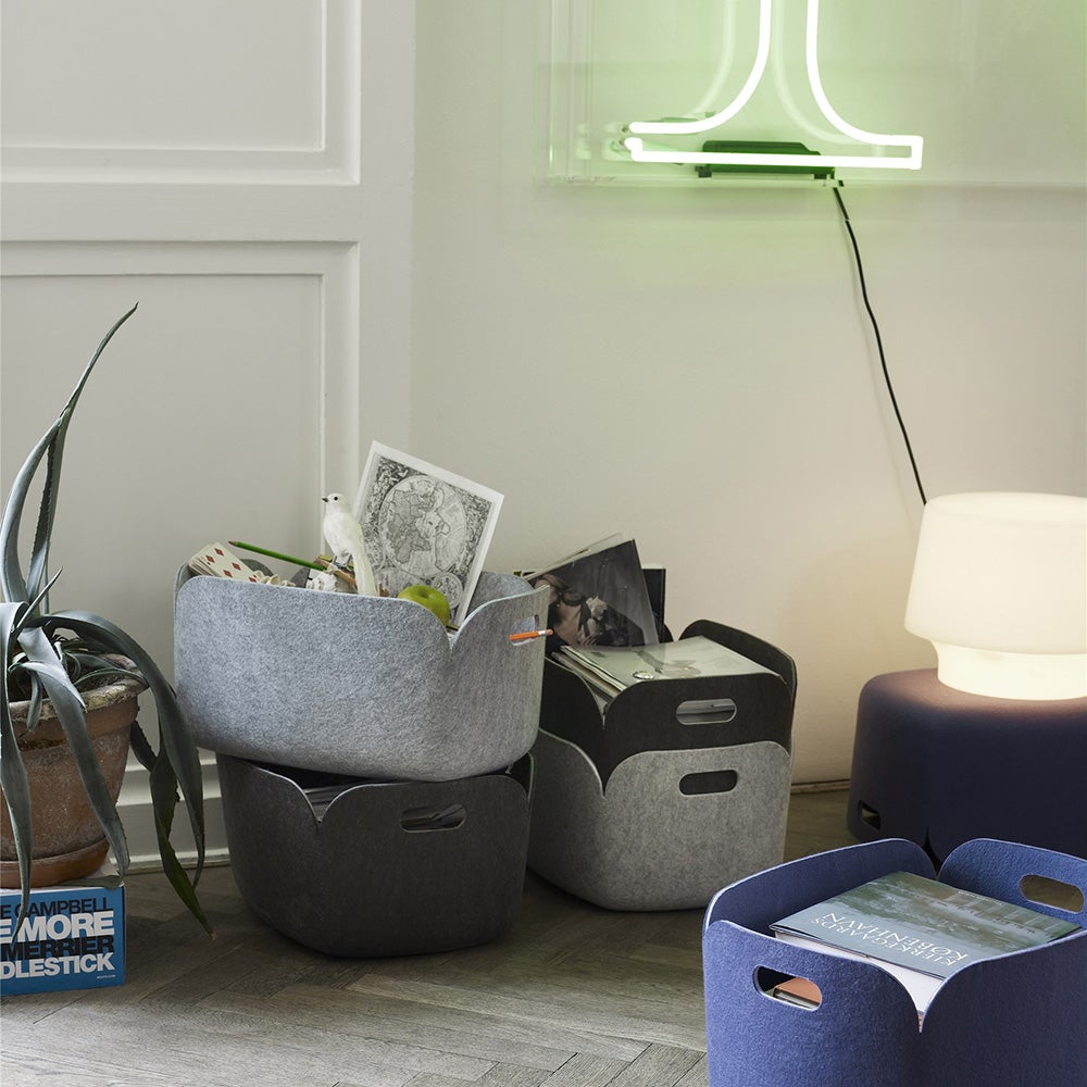 Restore Basket Förvaringslåda 28 x 28 cm - Grey Mélange