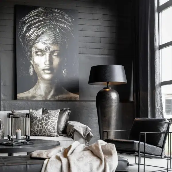 Väggdekor Glamour girl sepia 120x180 cm