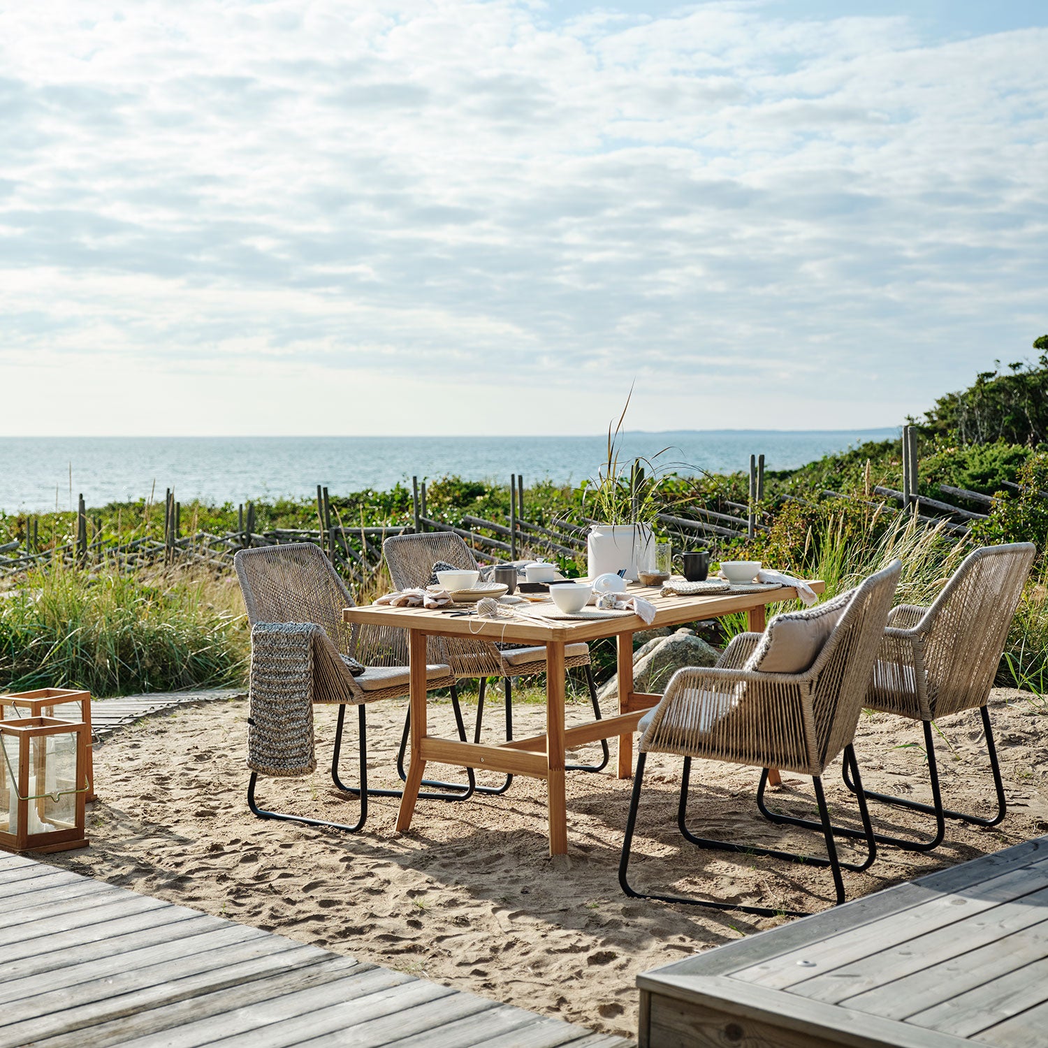 Kornell matbord 100x200 cm natur teak 