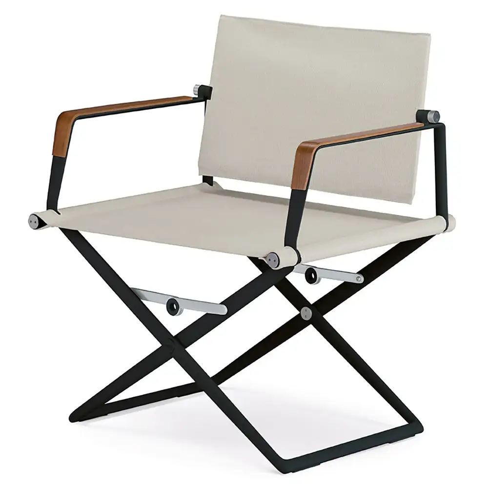 dedon, seax fåtölj svart/teak/dove