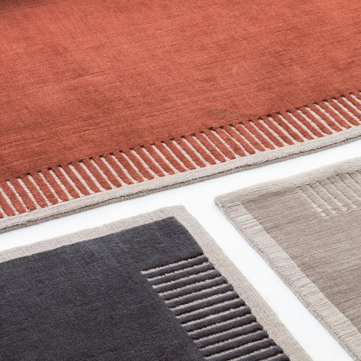 Duomo Rug, 270 x 270 cm - Terracotta, Red