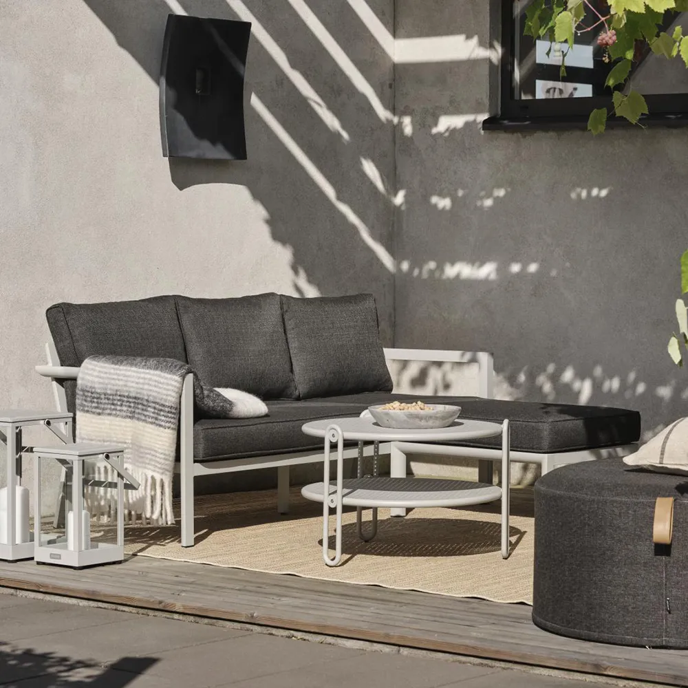 Blixt soffbord 85 cm Ljusgrå