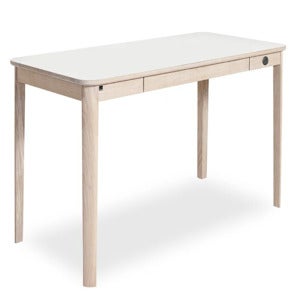 Sm131 Skrivbord Ek Vitolja/Vit Laminat 115X55X74Cm 