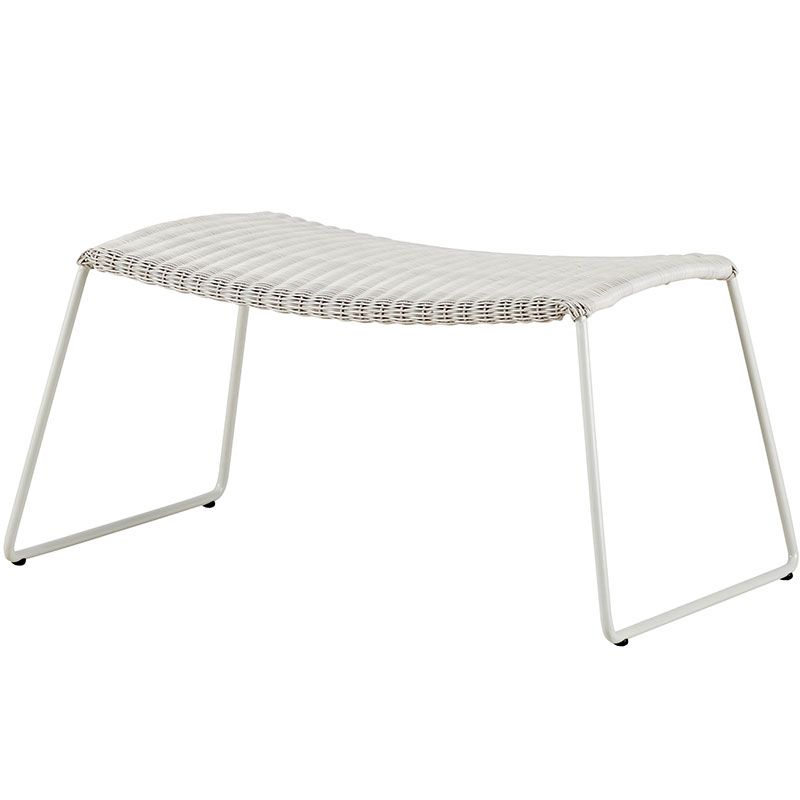 cane-line, breeze fotpall vit