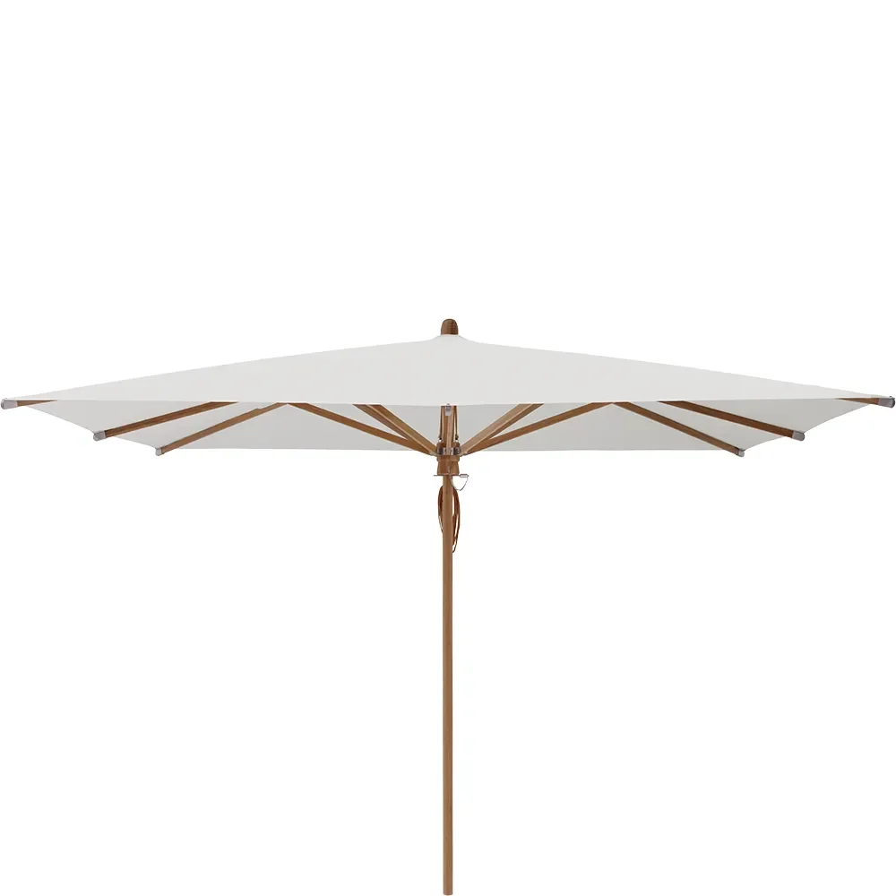 Glatz, Teakwood parasoll 330x330 cm Kat.5 556 Alabaster