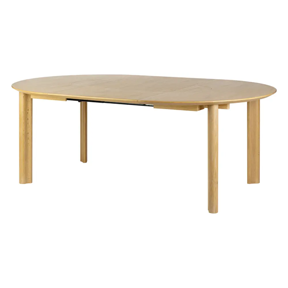Comfort Circle Matbord med förlängning Oak