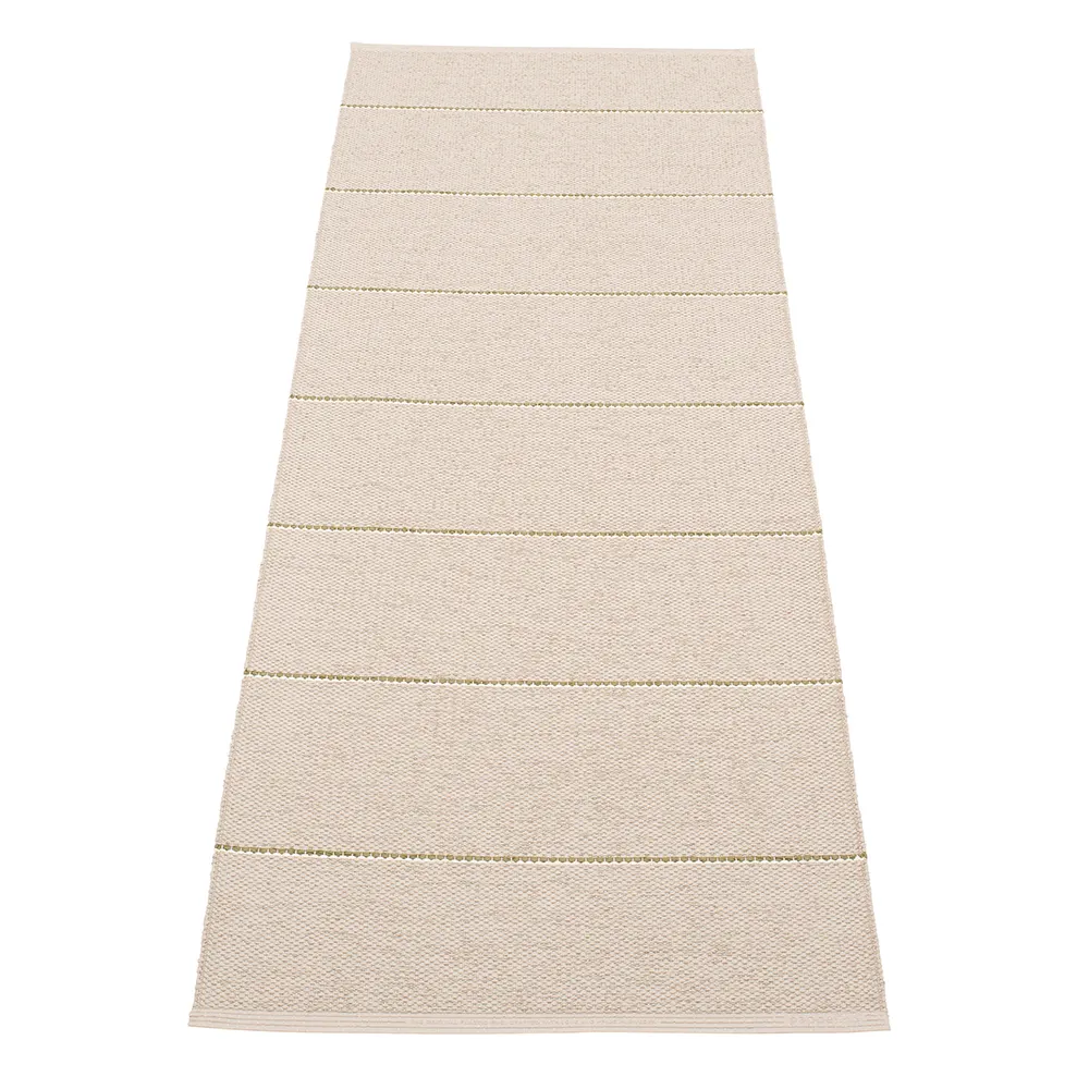 Lea matta Linen/Pine/Vanilla 70 x 225 cm