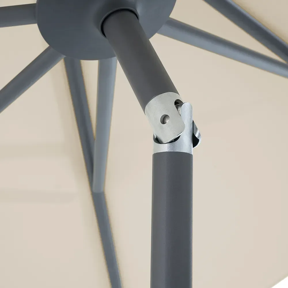 Twist parasoll 330 cm anthracite Kat.5 604 Cereal