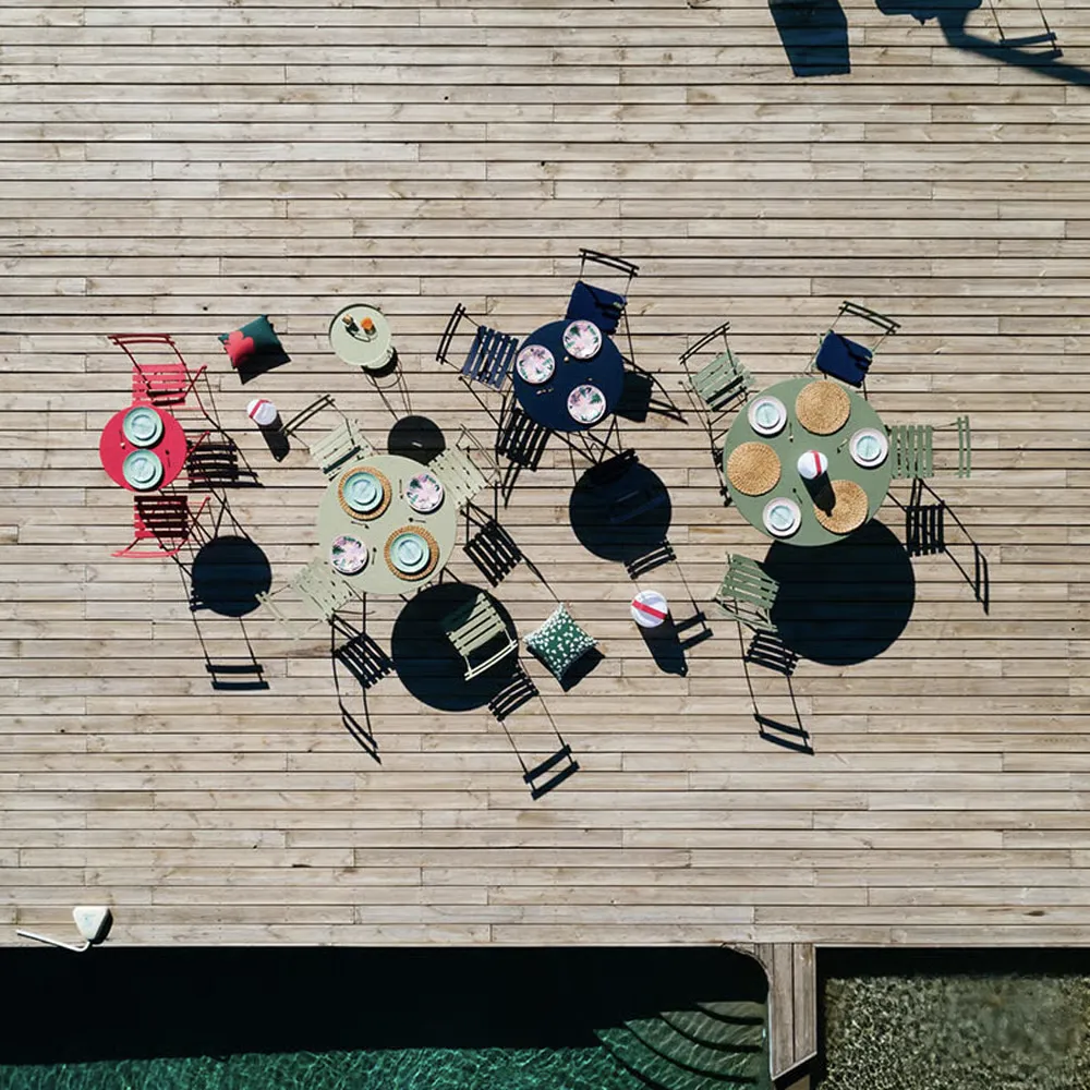 Bistro bord 117 cm Latte beige