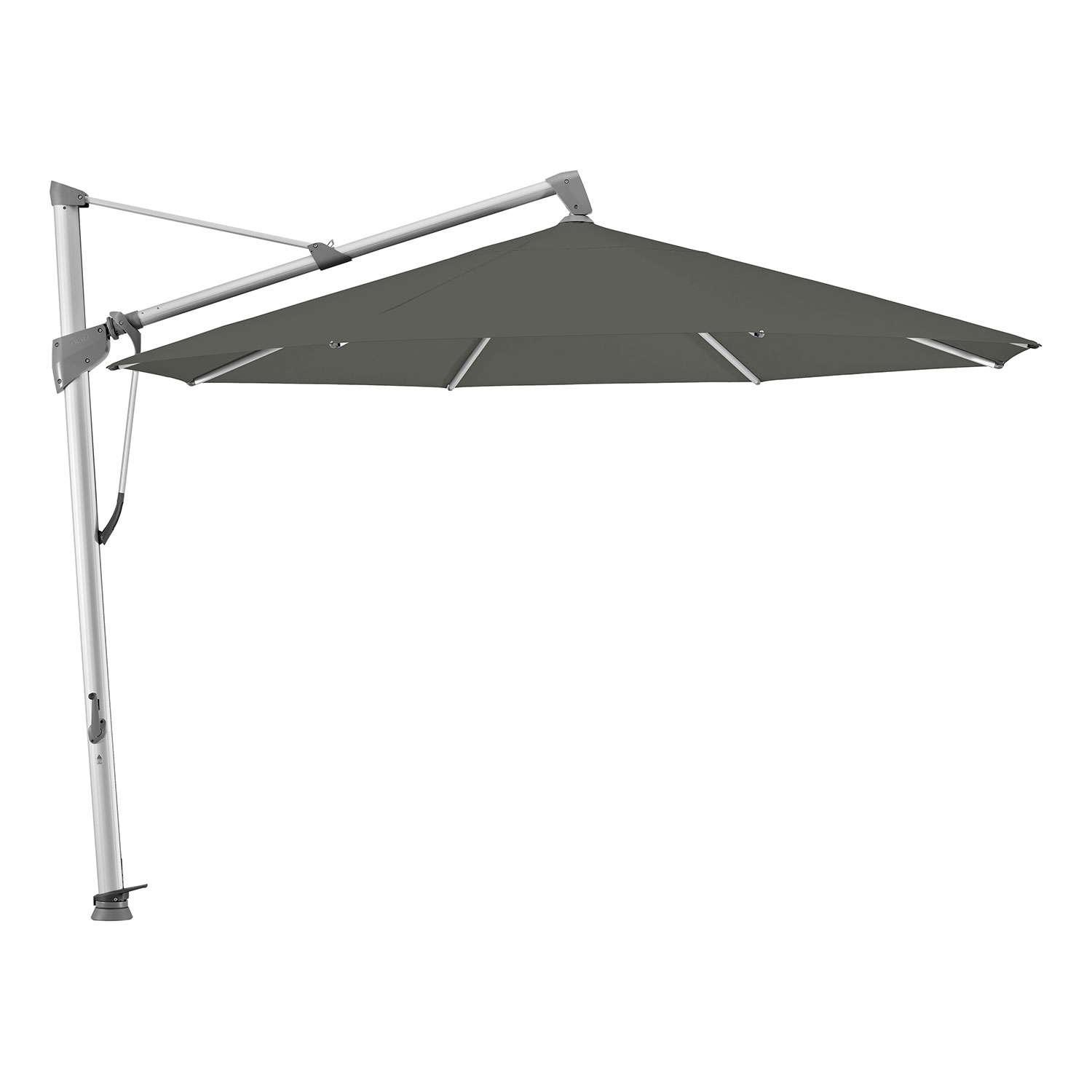 Glatz Sombrano S+ frihängande parasoll 400 cm kat.5 anodizerad alu / 669 carbone