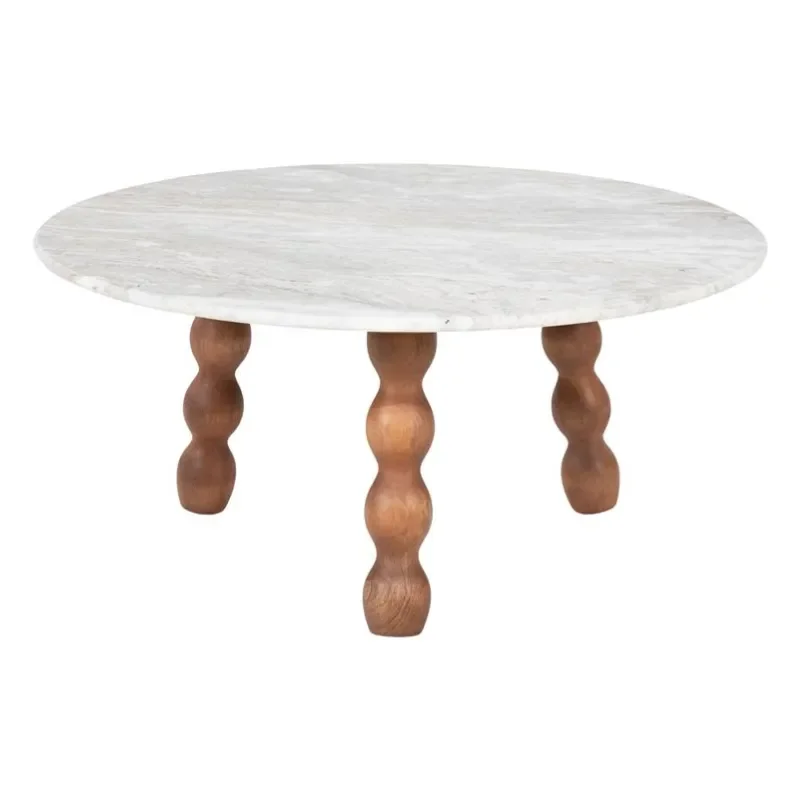 Nelo soffbord 75x75x35 cm brun