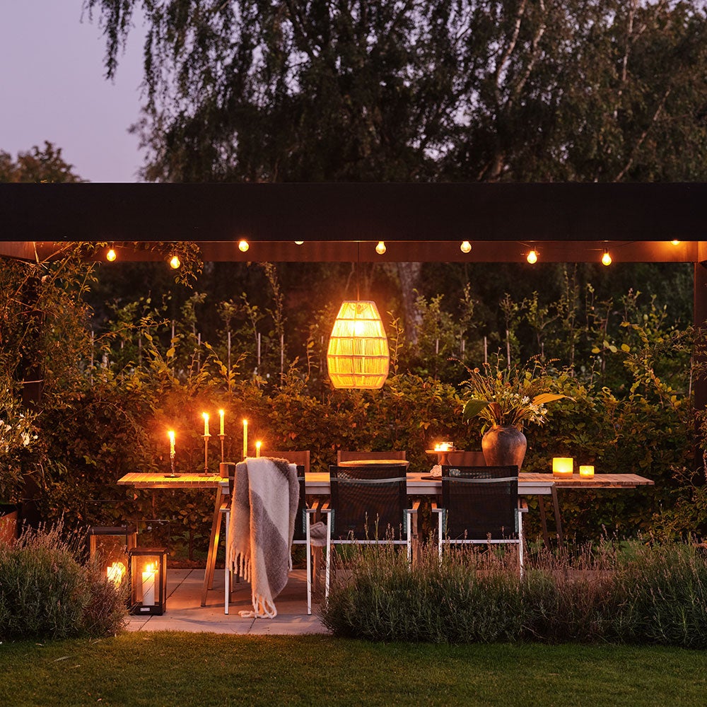 Naos matbord 100x220-320 cm rostfritt stål/teak 