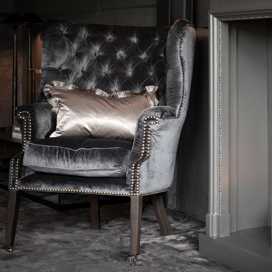 Churchtown Fåtölj Armchair Avanna Velvet Dark