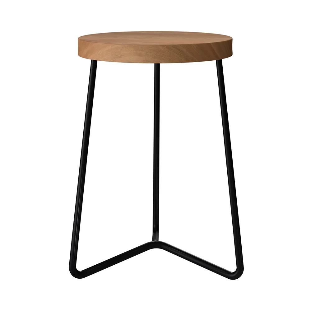 V1 pall 45 teak / svart