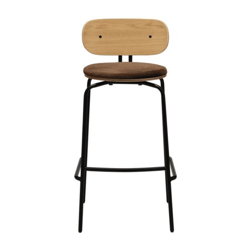 Curious Barstol Ek/Svart Teddy Brown