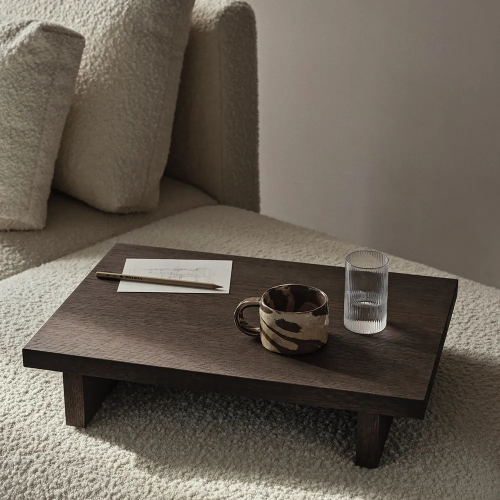 Alternativ bild 1 för Ferm Living - Kona Low Table - Soffbord - Dark Stained - B: 78 x H: 14 x D: 47.5 cm