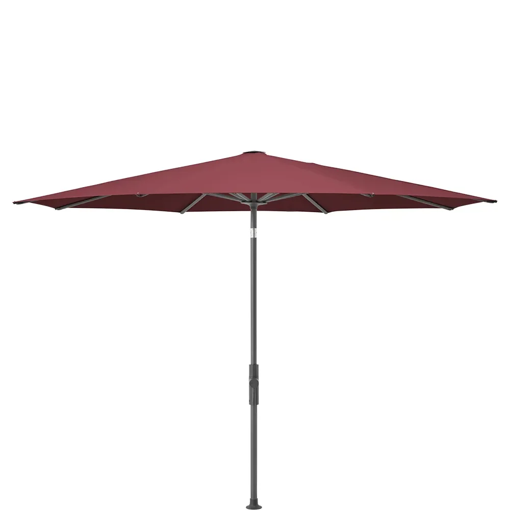 Glatz, Twist parasoll 300 cm anthracite Kat.5 644 Merlot