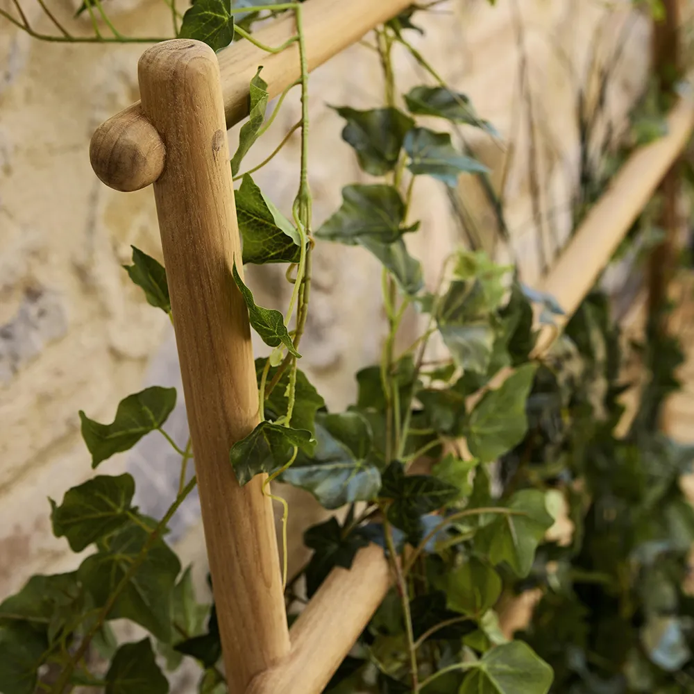 Sticks planter 103x58 cm med ställning Teak/sand