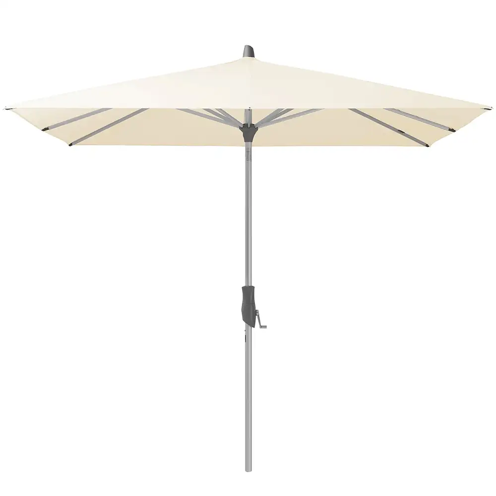 Glatz Alu-twist parasoll 240×240 cm cm offwhite
