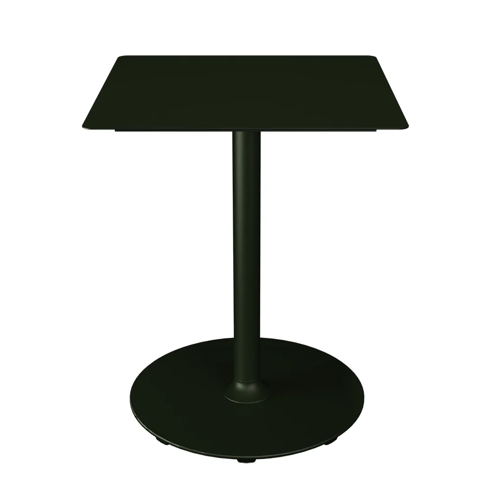 houe, pico cafébord 60x60 cm, rund bas olive green