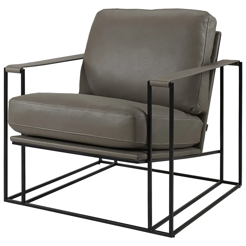 BELLAGIO skinnfåtölj Soft Taupe