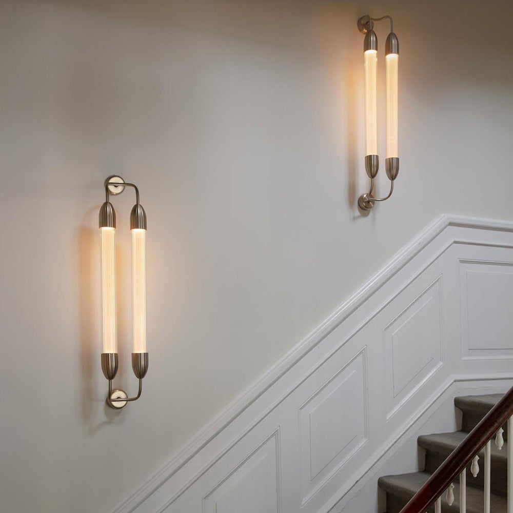 Lemon Squeeze Vägglampa Dubbel 94cm Mässing