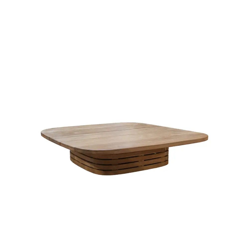 Mellow soffbordunderrede kvadratisk f/bordsskiva 144x144 cm Teak