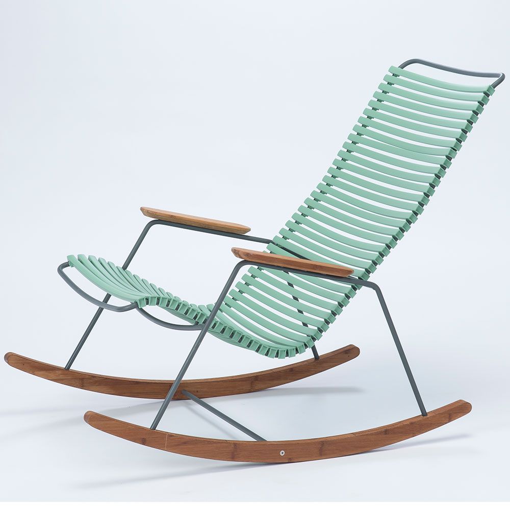 houe, click gungstol ljusgrön