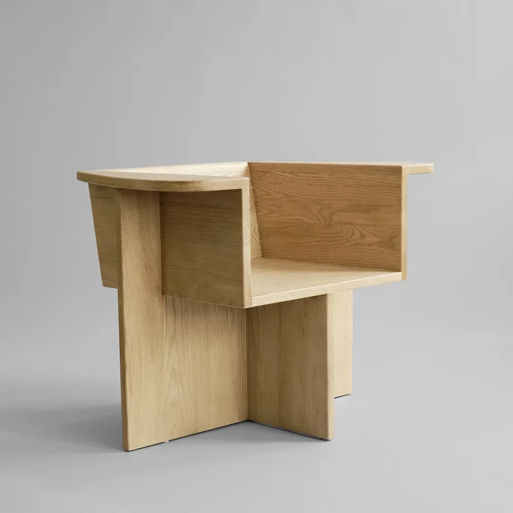 Brutus Loungefåtölj- Natural Oak