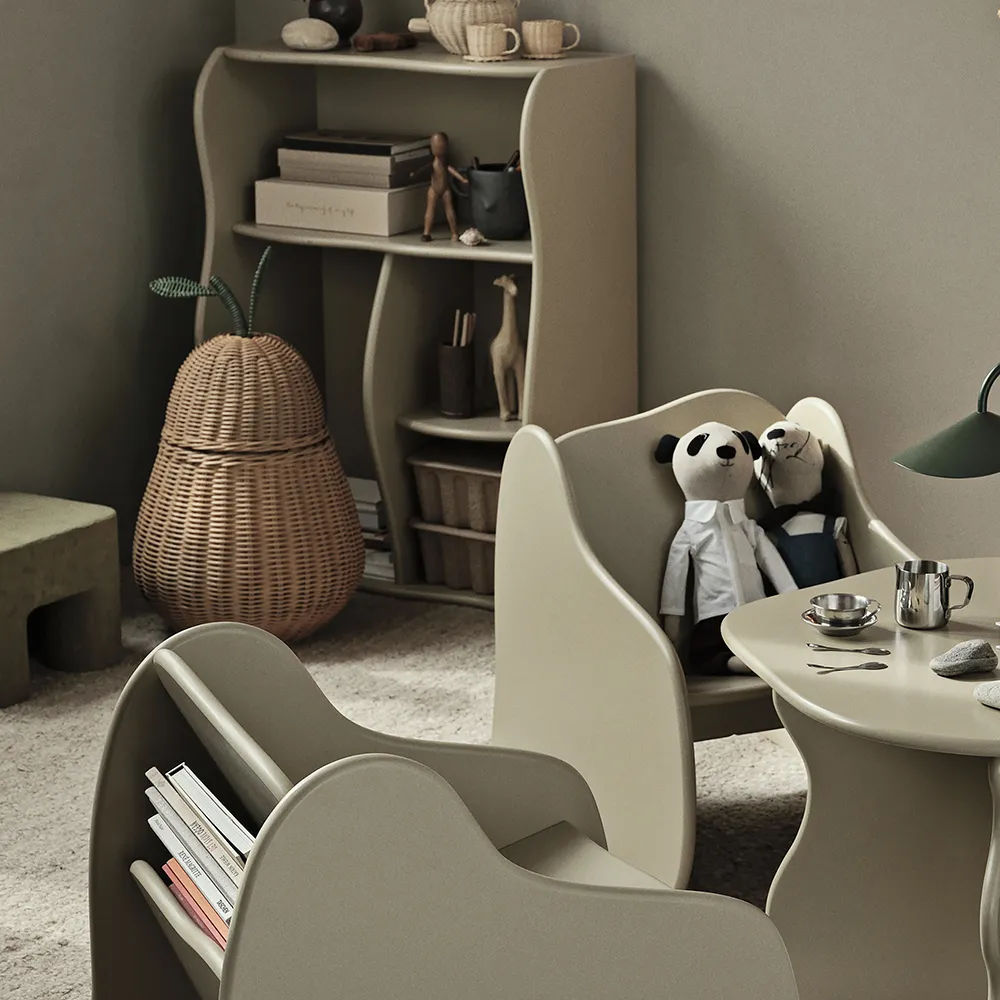 Pear flätad förvaringskorg stor