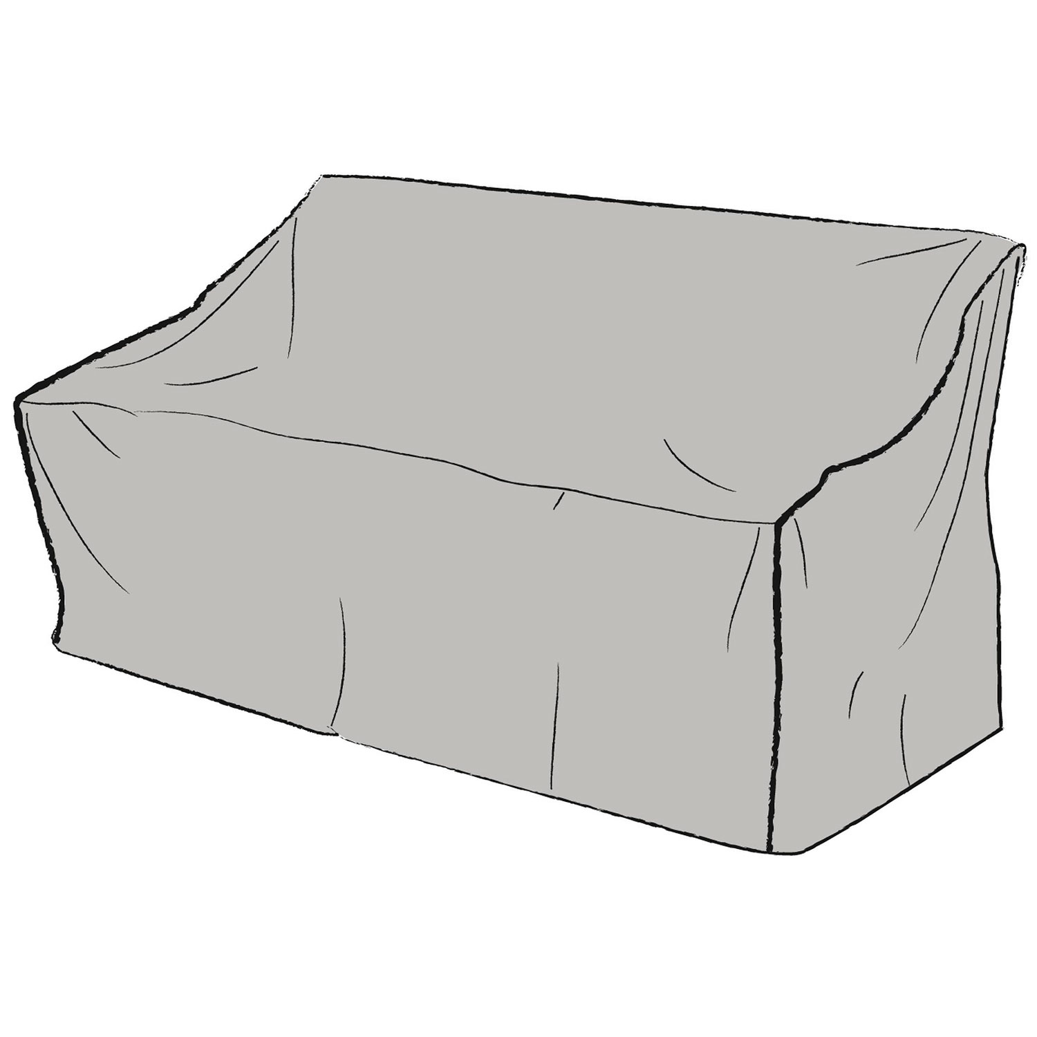 Möbelskydd  soffa 92×194 cm grå polyester
