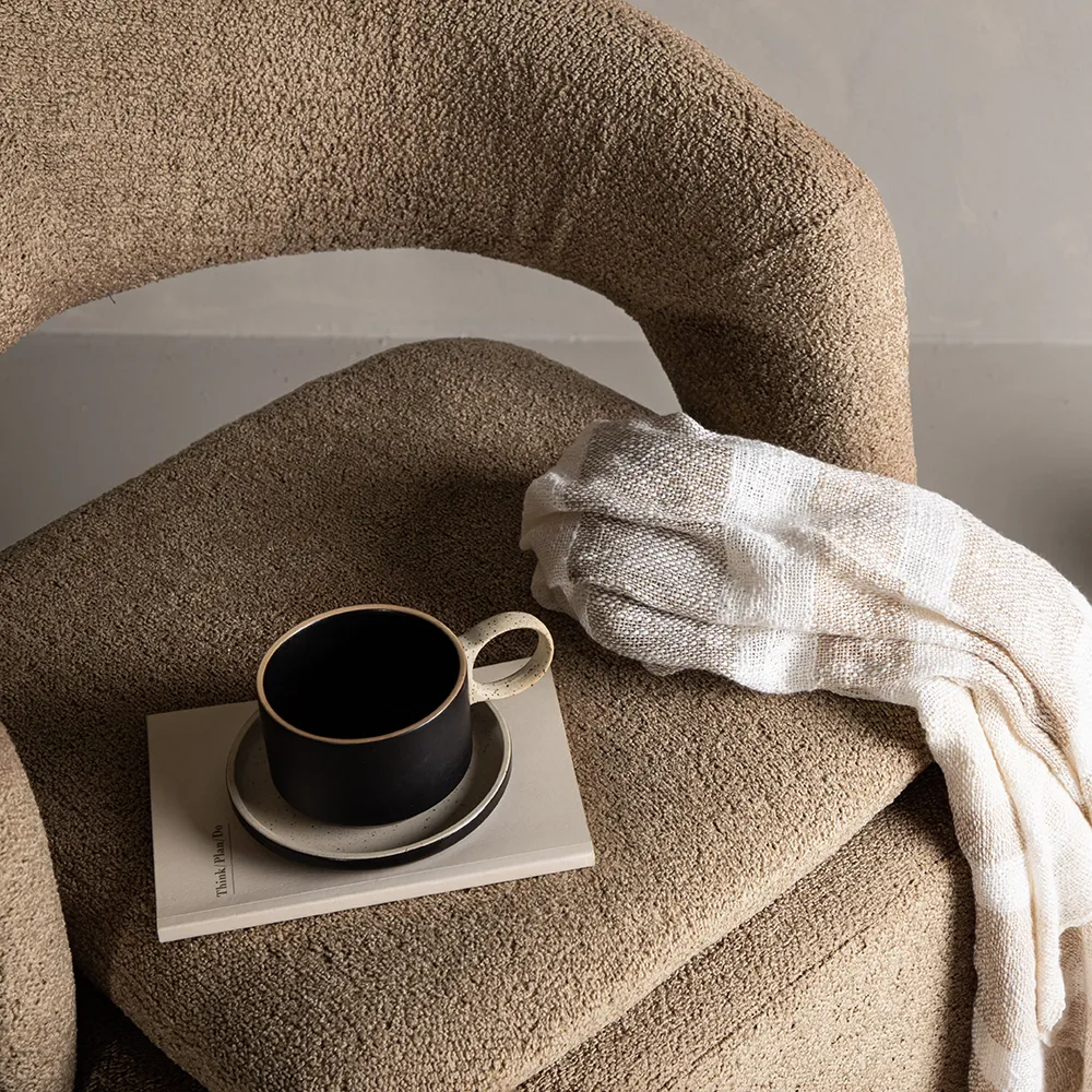 Laurel Fåtölj Brun Boucle