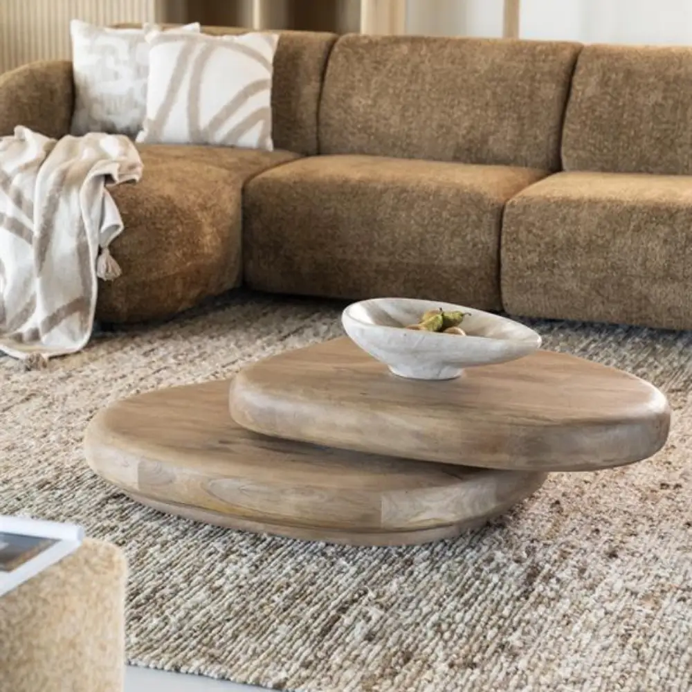 Kabo Soffbord - light brown 100x80x27 cm