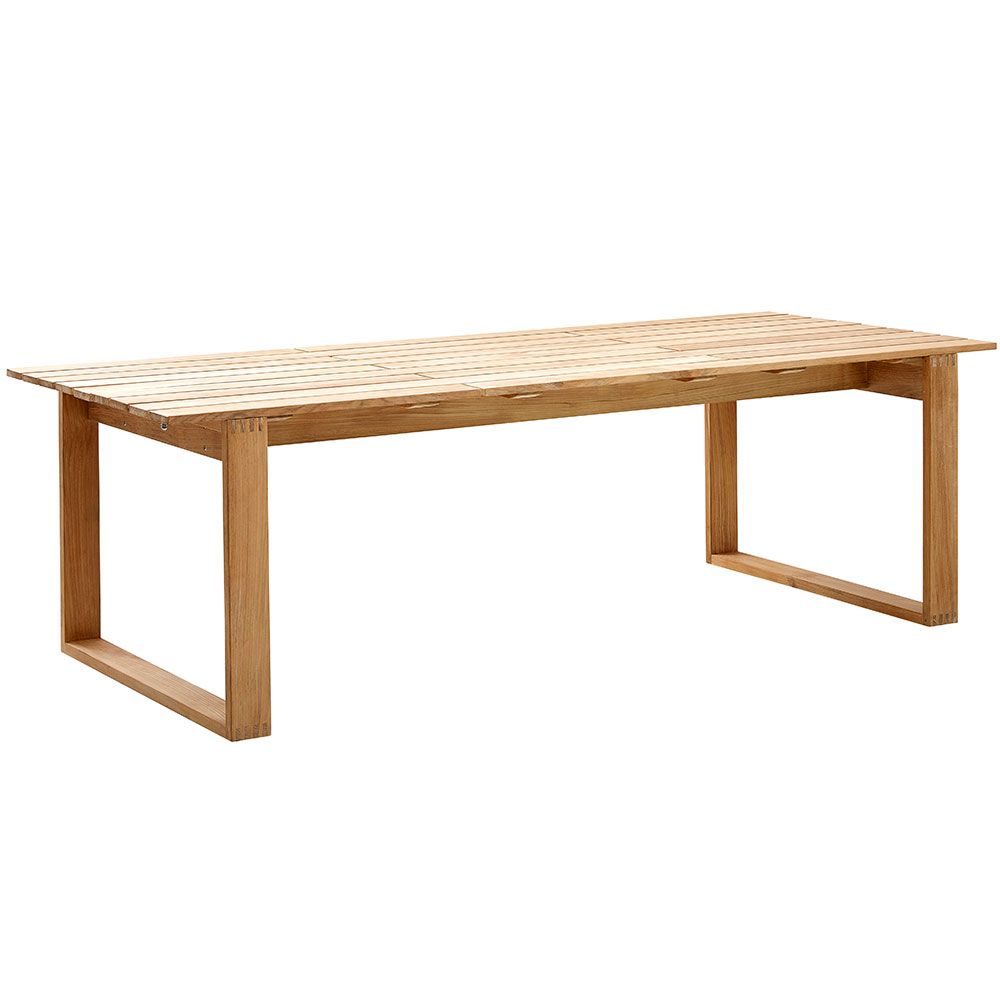 Produktfoto för Cane-line - Aspect Table - Matbord - Frame: Teak / Tabletop: Black Fossil Ceramic - B210 - B: 210 x D: 100 x H: 72 cm