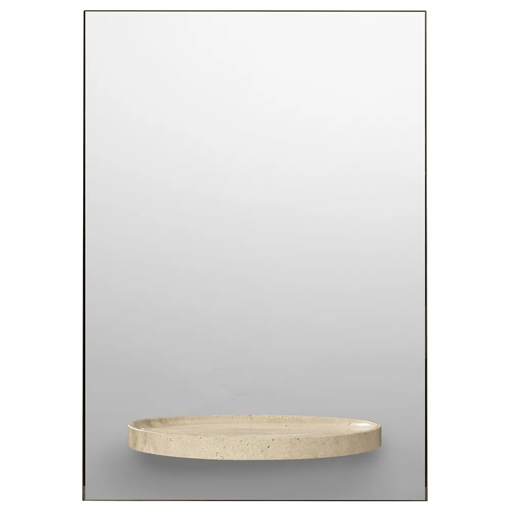 Produktfoto för Ferm Living - Symmetry Mirror - Spegel - Travertine - W41 x D74 x H58.5 cm
