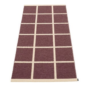 Vävd Matta Criss Burgundy 70x150 cm
