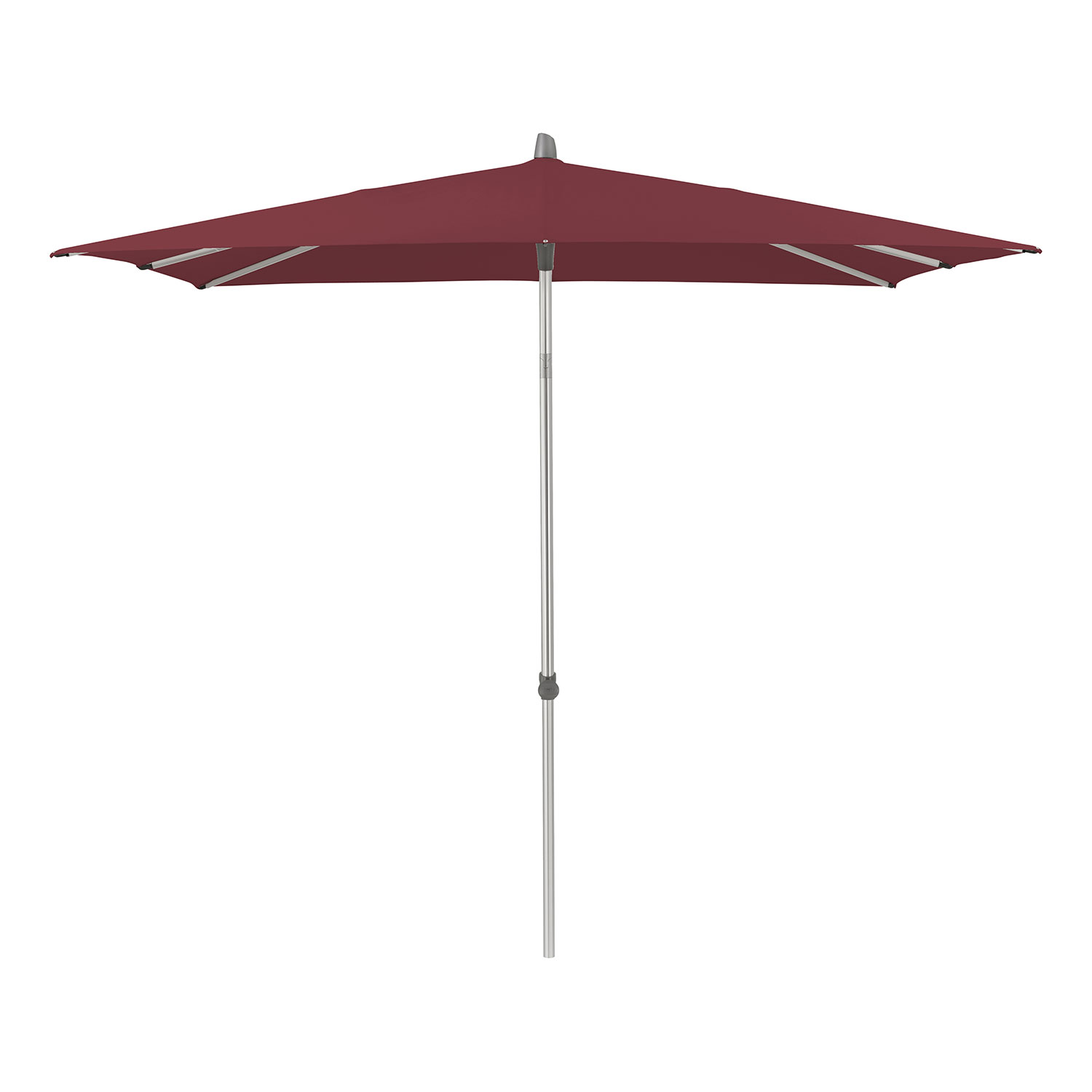 Alu-smart parasoll 200×200 cm kat.4 436 wine Glatz