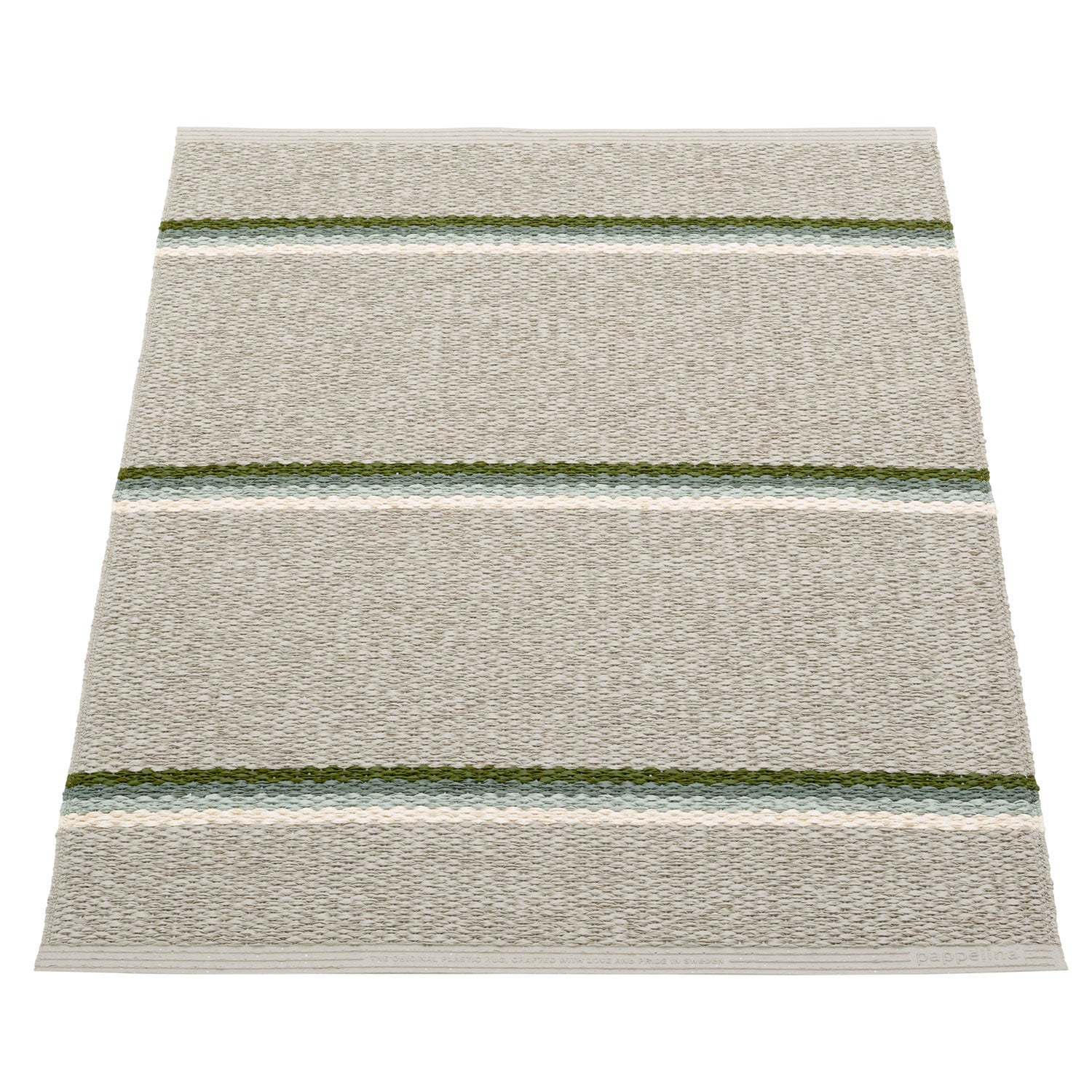 pappelina, olle matta 70x90 cm green / background linen