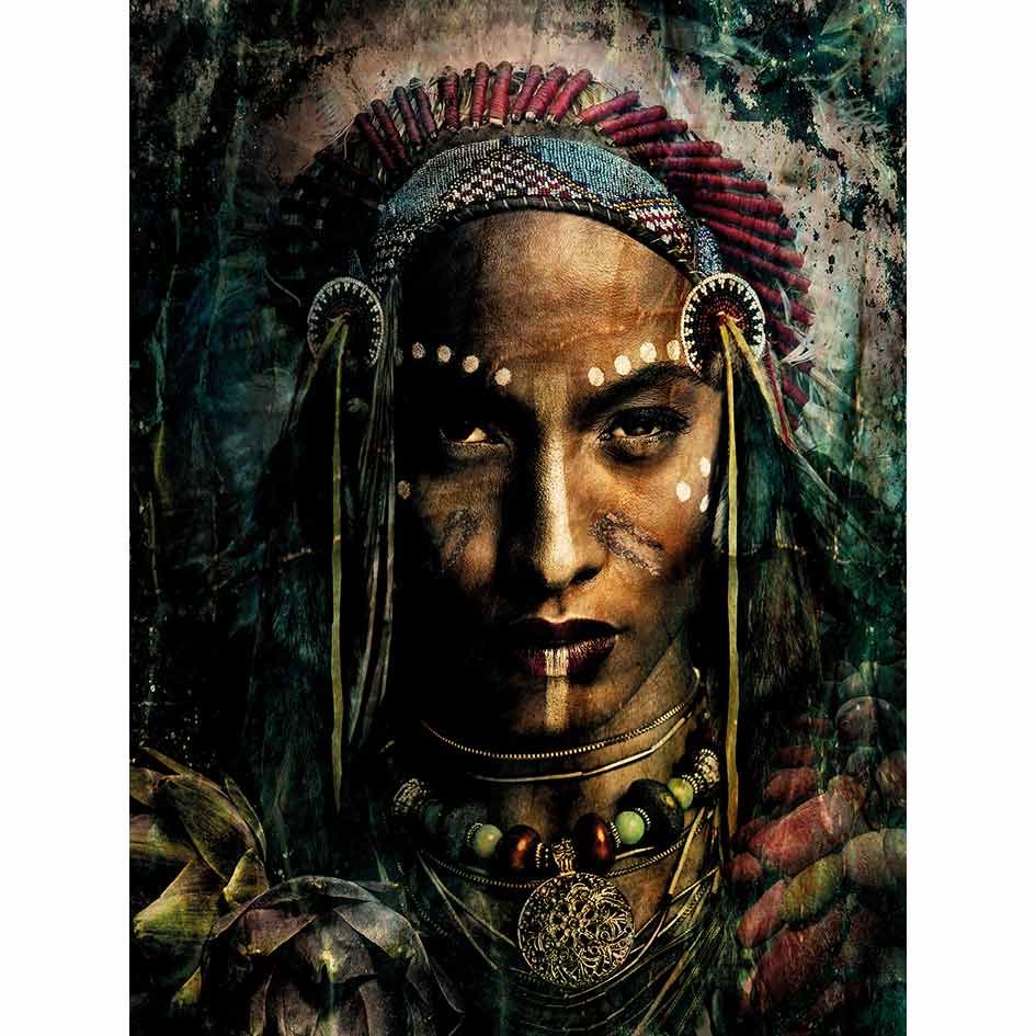 Väggdekoration Indian Portrait 100X150 Cm