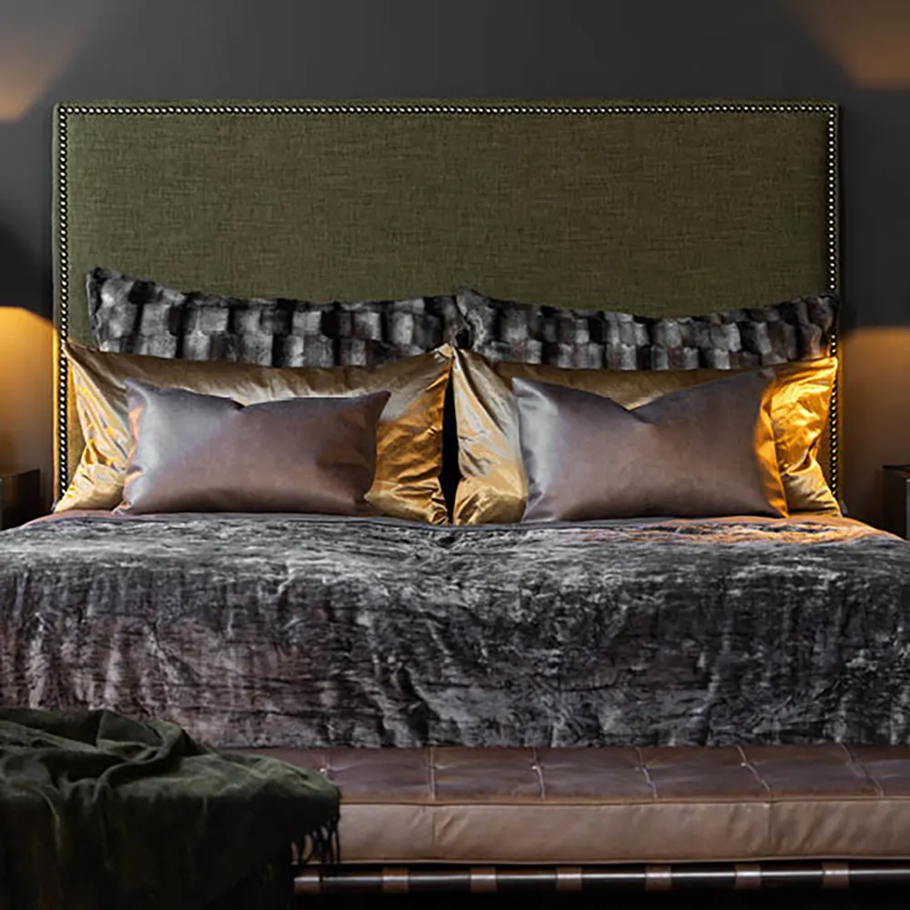 BELMONT Kuddfodral Grey/Simply Greige med baksida i vävt tyg 60x60 cm