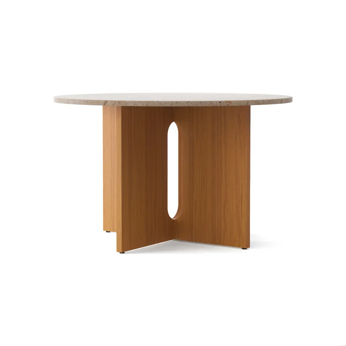 Audo CPH, Androgyne Matbord - Ek - Sten/Kunis Breccia - Ø120 cm